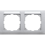 Merten - Abdeckrahmen Rahmen 2-fach MEG4021-3660 aluminium
