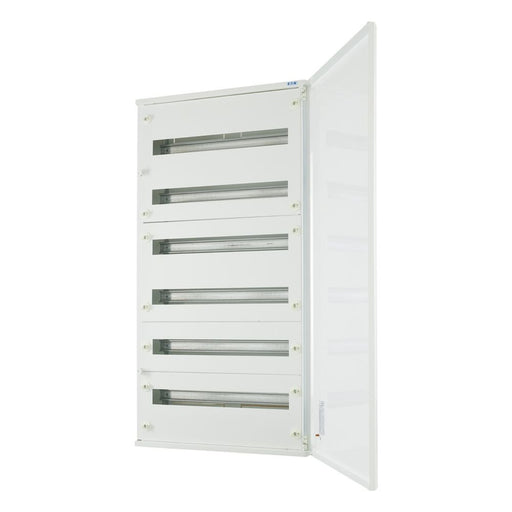 Eaton - Installationskleinverteiler Oberputz Flachverteiler BF-O-6/144-A komplett 6 Rei. Weiß