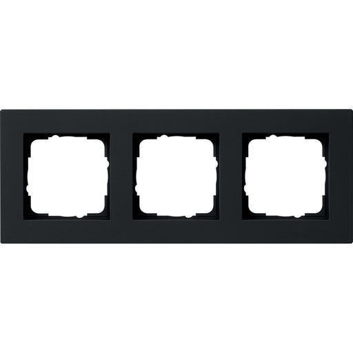 Gira - Abdeckrahmen 3f. sw 0213095 flach