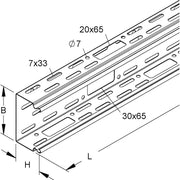 Niedax - Leitungsführungskanal LS-Kanalunterteil LI 60.100 − 2 Meter
