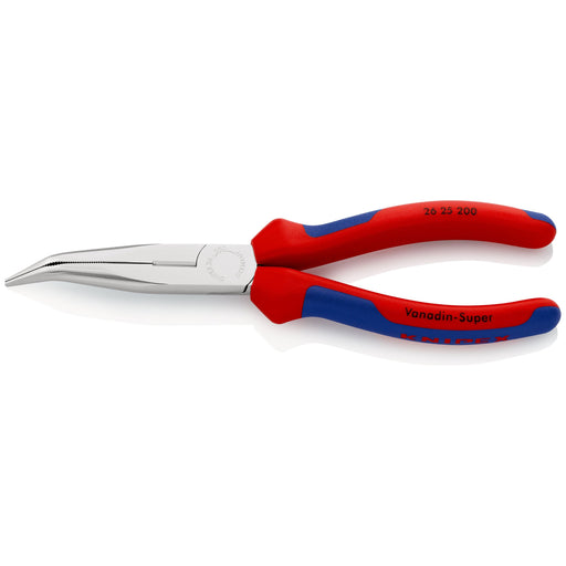 Knipex - Flachzange Flachrundzange 26 25 200 SB mit Schneide, 200mm