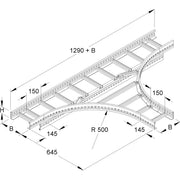 Niedax - T-Stück für Kabelleiter T-Stück KLT 60.215