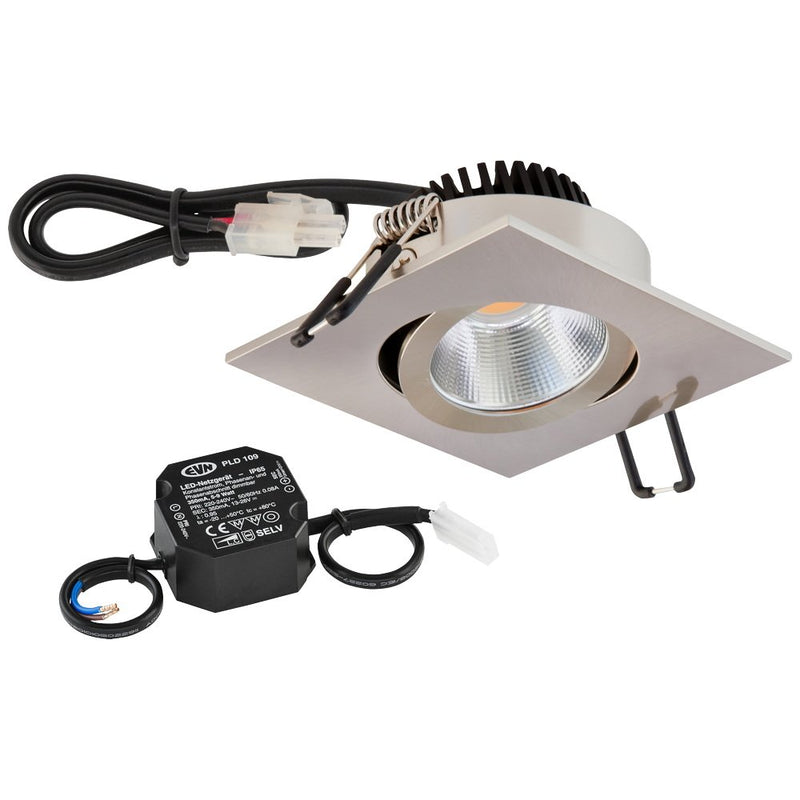 EVN Lichttechnik - Downlight/Strahler/Flutlicht LED-Deckeneinbauleuchte PC24N91340 eds 4000K 230V IP20