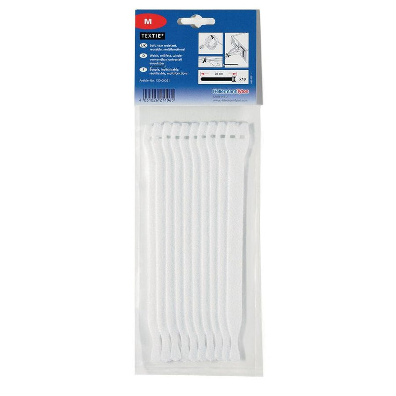 HellermannTyton - Kabelbinder Textie M WH (VE10) 200x12,5mm
