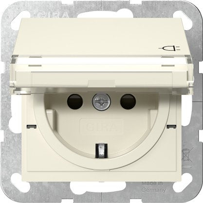 Gira - Steckdose KD+BSF 455701 Cremeweiß