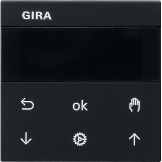 Gira - Bedienelement intelligent Jalousie u.Schaltuhr sw 5366005 S3000 Display