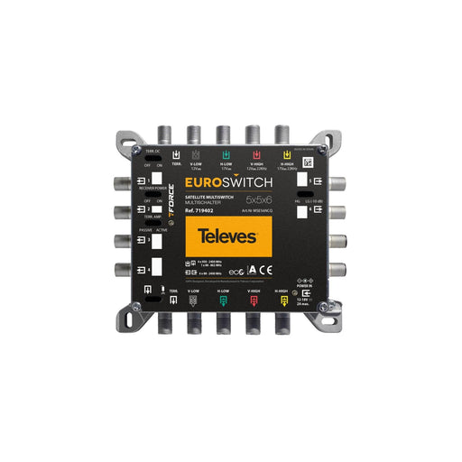 Televes - Multischalter 5 in 6 Guß MSE56NCQ mNT,quadt., kask