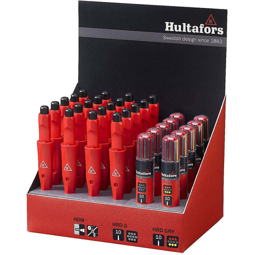 Hultafors - Zubehör/Ersatzteile für Messwerkzeuge Dry Markers+Refills Displ. 650130 HDM RD