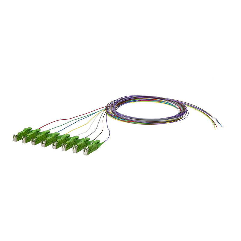 Metz Connect - LWL-Pigtail OpDAT Pigtail E2000-APC 150Q1MA0020E8 OS2, 8 Farben − 8 Stück