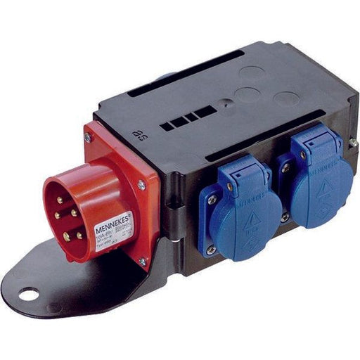 Bachmann - CEE-Steckdosen-Kombination (IEC 60309) CEE-Adapter 349.028 1xSt.16A 400V 3xSchu