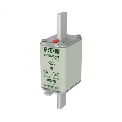Eaton - Messersicherung Sicherungseinsatz Nieders. 80NHM1B-690 80A AC 690V 120kA − 3 Stück