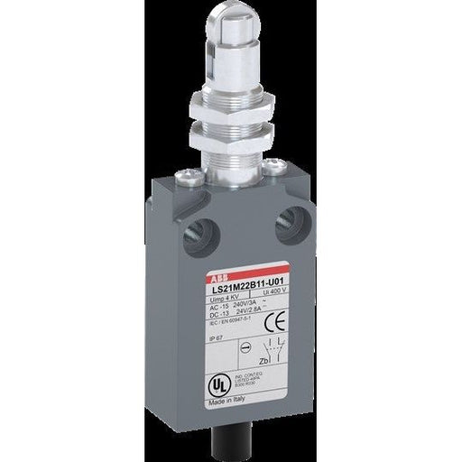 ABB Stotz S&J - Einzelpositionsschalter Kompakt-Pos.schalter LS21M22B11-U01 Metall-Gehäuse IP67