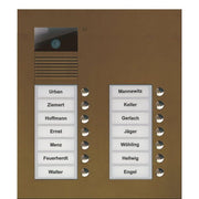TCS Tür Control - Türstation für Türkommunikation Video color Außenstation V AVU15140-0012 PUK 14 Tasten 2-spal