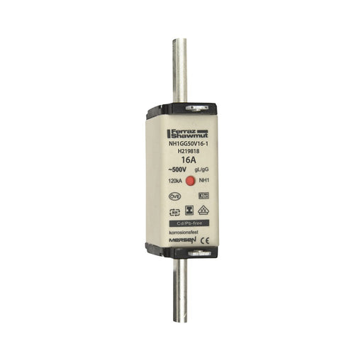 Mersen - Messersicherung Sicherungseinsatz NH Sond. NH00GG50V100 gG Gr.00 100A sfü KM − 3 Stück