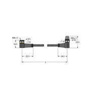 Turck - Konfektioniertes Sensor-Aktor-Kabel Aktuator- u. Sensorleitung PKW4M-0.3-PSW4M/TXL PUR