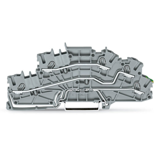 WAGO - Installations-Etagenklemme Installationsetagenklemme 2003-6645 4mm² grau L/L/PE
