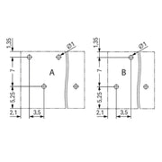 WAGO - Leiterplattenklemme THR-Leiterplattenklemme 2086-1231 Drücker,1,5mm²,sw − 84 Stück