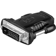Goobay - Kommunikationstechnik-Adapter HDMI/DVI-D Adapter 68482 vernickelt schwarz