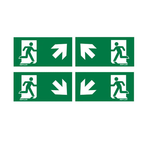 ESYLUX - Piktogramm für Not-/Hinweisleuchte Ersatz-Piktogrammfolien SLE 24 SYMBOL SET II 4 Folien 24m