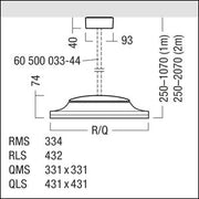 Zumtobel Group - Decken - /Wandleuchte LED - Pendelleuchte CAELA RMS  #60560023 3000K