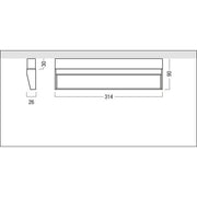 Zumtobel Group - Downlight/Strahler/Flutlicht LED - Wandfluter SUP2 M WW  #42184361 3000K DALI weiß