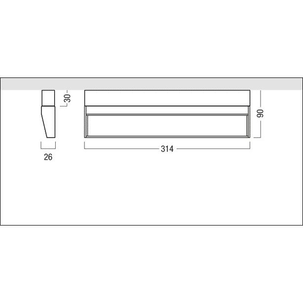 Zumtobel Group - Downlight/Strahler/Flutlicht LED - Wandfluter SUP2 M WW  #42184361 3000K DALI weiß