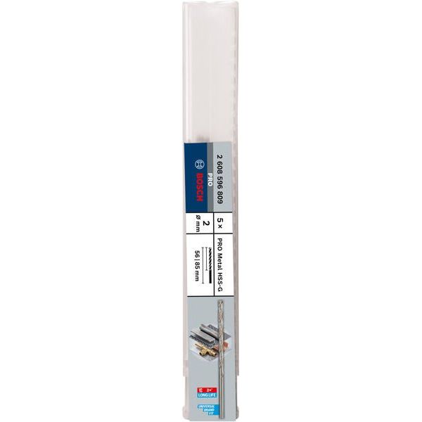 Bosch - Bohrer PRO Metal HSS-G 2608596809 Spiralbohrer 2 x 56