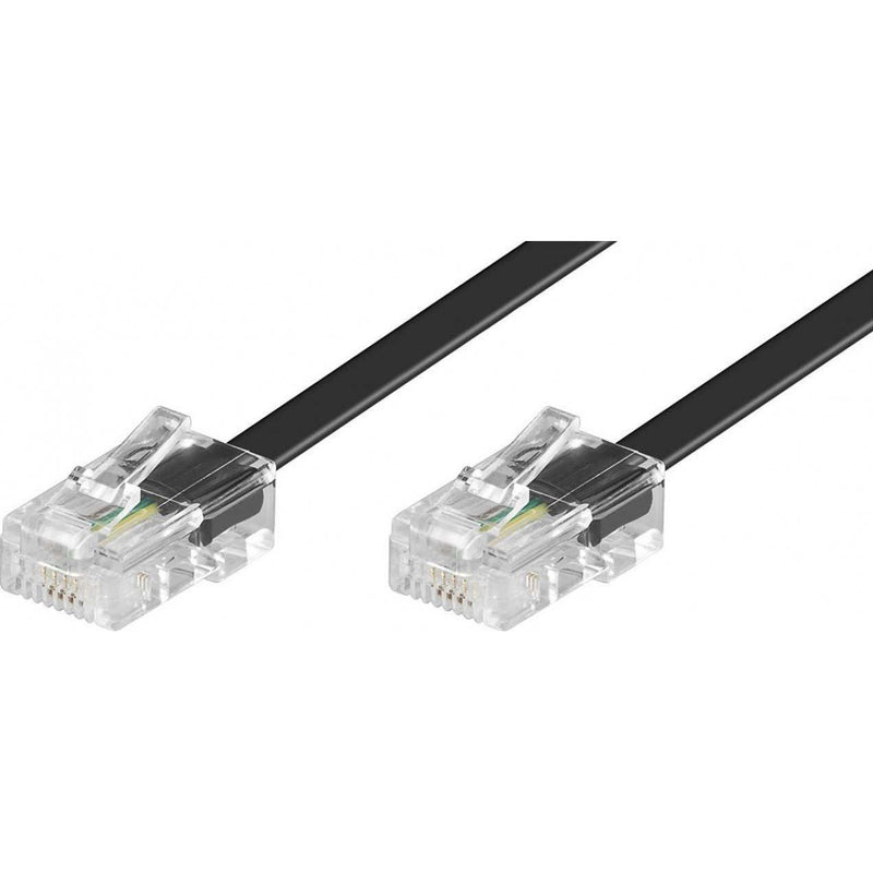 Goobay - Konfektionierte Fernmeldeleitung ISDN Modularanschlußkabel 50255 3m,sw,St/St