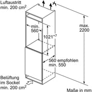 Constructa-Neff - Kühlschrank EB-Kühlgerät KI2322FE0 147l,FreshSafe