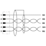 Phoenix Contact - Patchkabel Kupfer Industrie Bussystem-Kabel SAC-5P-MS/10#1405979 − 50 Stück