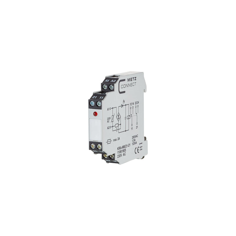 Metz Connect - Schaltrelais Koppelbaustein KRA-M8/21-21 230AC 2W