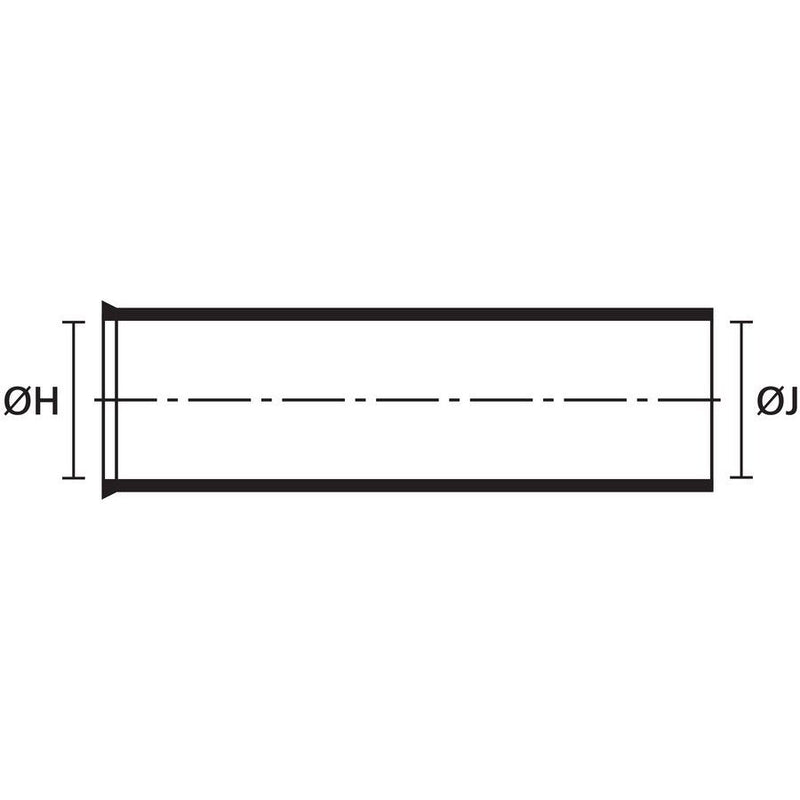 HellermannTyton - Aufteilkappe Warmschrumpfformteil 134-1-G PO-X BK 3:1, schwarz
