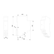 BEG Brück Electronic - Bussystem-Schaltaktor Relaismodul RM1-LINK-REG DALI2ws