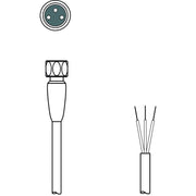 Leuze - Konfektioniertes Sensor-Aktor-Kabel Anschlussleitung KD U-M8-3A-#50149847