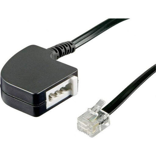 Goobay - Kommunikationstechnik-Adapter TAE Adapter F-RJ11/RJ14 68584 0,2m,sw,Bu/St