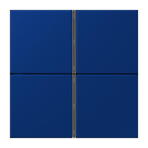Jung - Abdeckung/Bedienelement für Installationsschalterprogramme Tastensatz 4fach LC 404 TSA 261 bleu outremer fonce