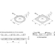 Hera - Downlight/Strahler/Flutlicht LED-Einbauleuchte 61001430301 nw ws
