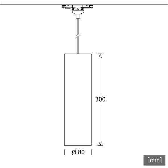 LTS Licht&Leuchten - Pendelleuchte LED-Pendelleuchte FUZZY 080 #662755 3000K DALI