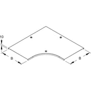 Niedax - Deckel Bogen für Kabeltragsystem Deckel f.Bogen 90Grad RESDV 150 m.Drehriegelverschl