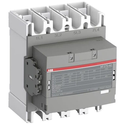 ABB Stotz S&J - Leistungsschütz zum Schalten von Wechselstrom Schütz AF370-40-22-12 48-130V 50/60Hz / DC