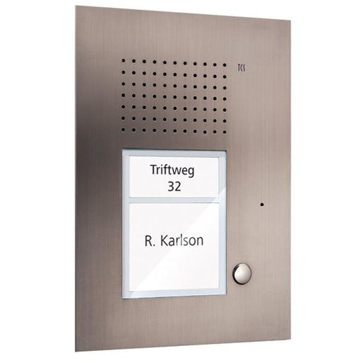 TCS Tür Control - Türstation für Türkommunikation Audio Außenstation PUK 1 PUK01/1-ES Taste 1spaltig UP ed