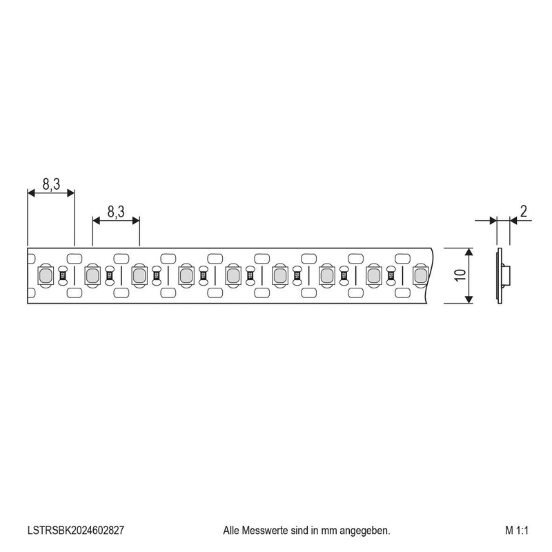 EVN Lichttechnik - Lichtschlauch/-band LED-Strip LSTRSBK2024602827 5m 2700K 24V/DC IP20