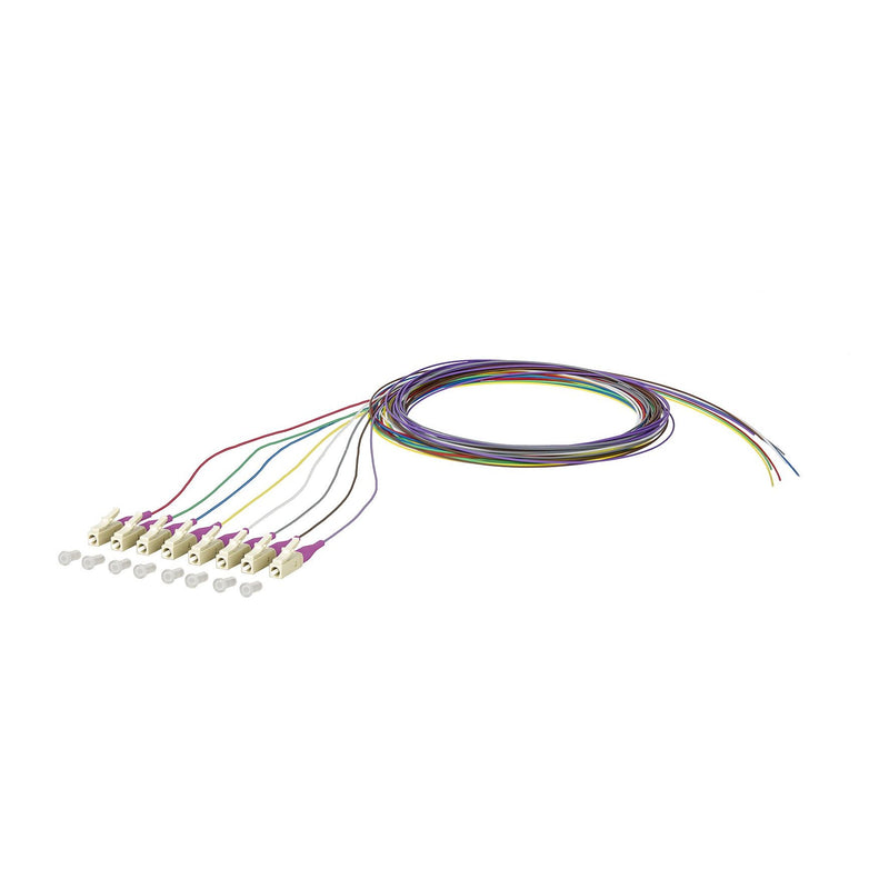 Metz Connect - LWL-Pigtail OpDAT Pigtail LC-PC 150N1JO0020E8 OM4 8 Farben − 8 Stück