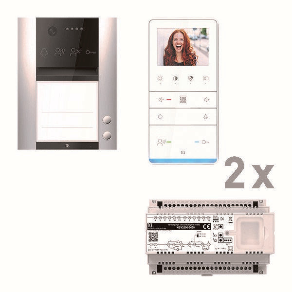 TCS Tür Control - Türsprech-Set video:pack AVA610102 PVAF021/003 IVW6511 2WE AP