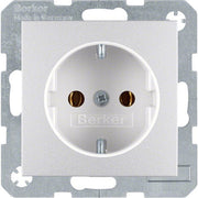Berker - Steckdose Schuko-Steckd.alu matt 41431404