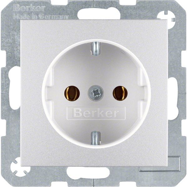 Berker - Steckdose Schuko-Steckd.alu matt 41431404