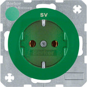 Berker - Steckdose SCHUKO-Steckdose gn/gl 47432003 m. Aufdruck SV
