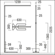 Zumtobel Group - Stehleuchte LED - Stehleuchte LINETIK - S  #42185542 4000K