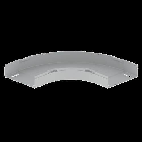 Unex - Bogen für Kabelrinne Flachbogen 90° grau 66210-48 60x200 U48X RAL7038 − 2 Stück