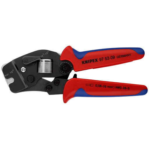 Knipex - Presswerkzeug Kabelschuhe/Verbinder, Aderendhülsen, Schirmanschluss Crimpzange 97 53 09 SB f.Aderendh. 190mm